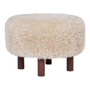 Poef zacht, beige